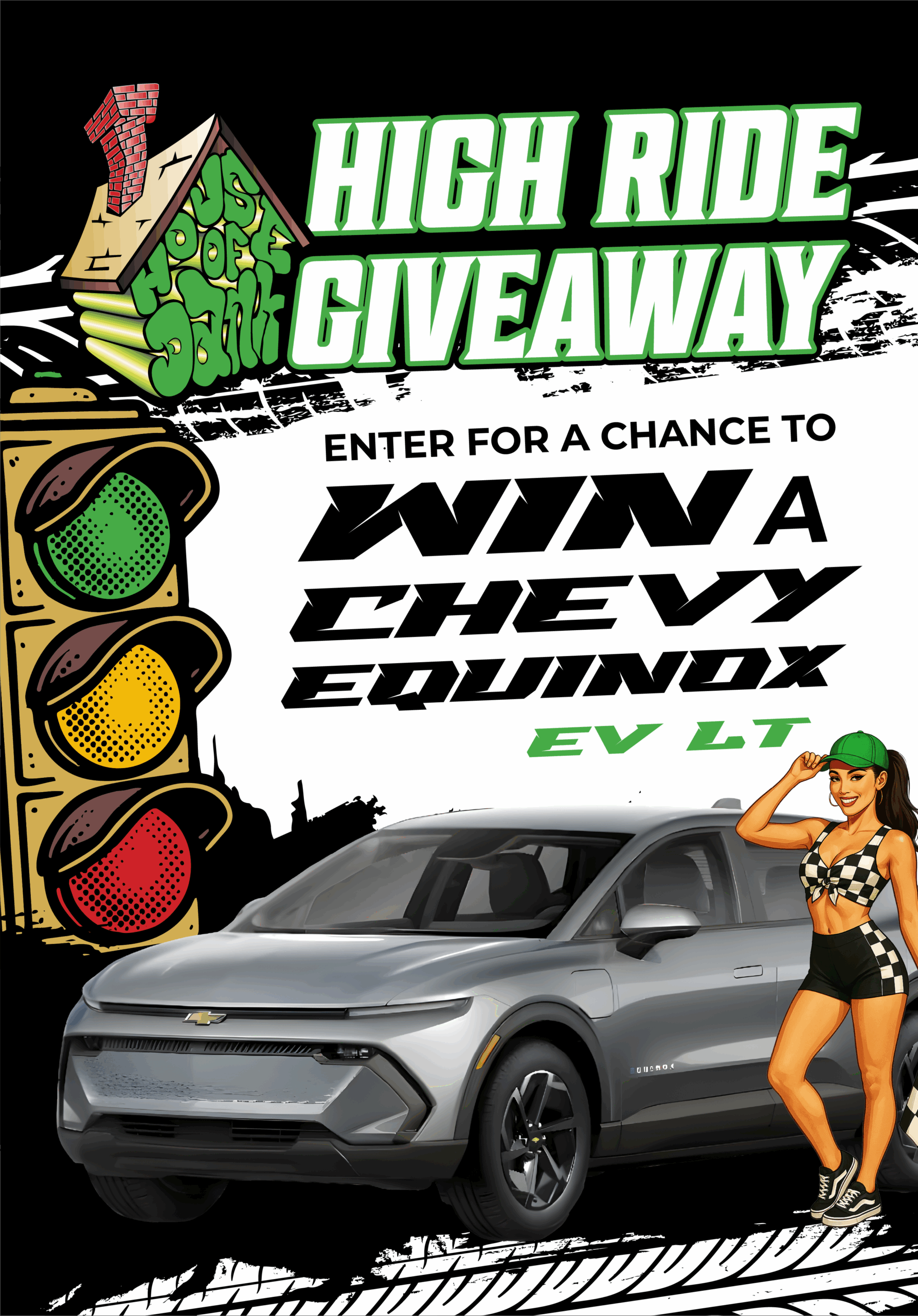 House of Dank High Ride Giveaway. Enter for a chance to win a 2025 Chevy Equinox EV LT.